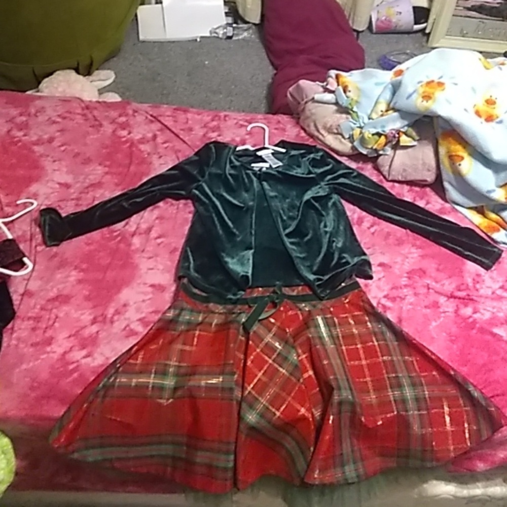 Bonnie Jean Holiday Dress Girls w/ jacket set